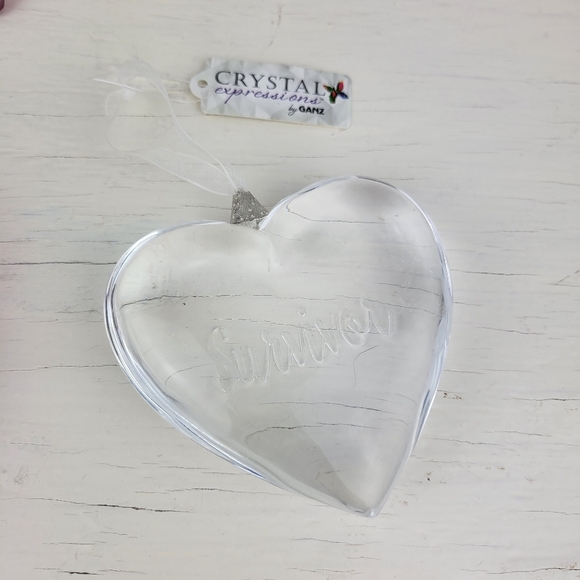Hope Survivor Gift Set Crystal Expressions Breast Cancer Inspirational Ornaments - Picture 3 of 13